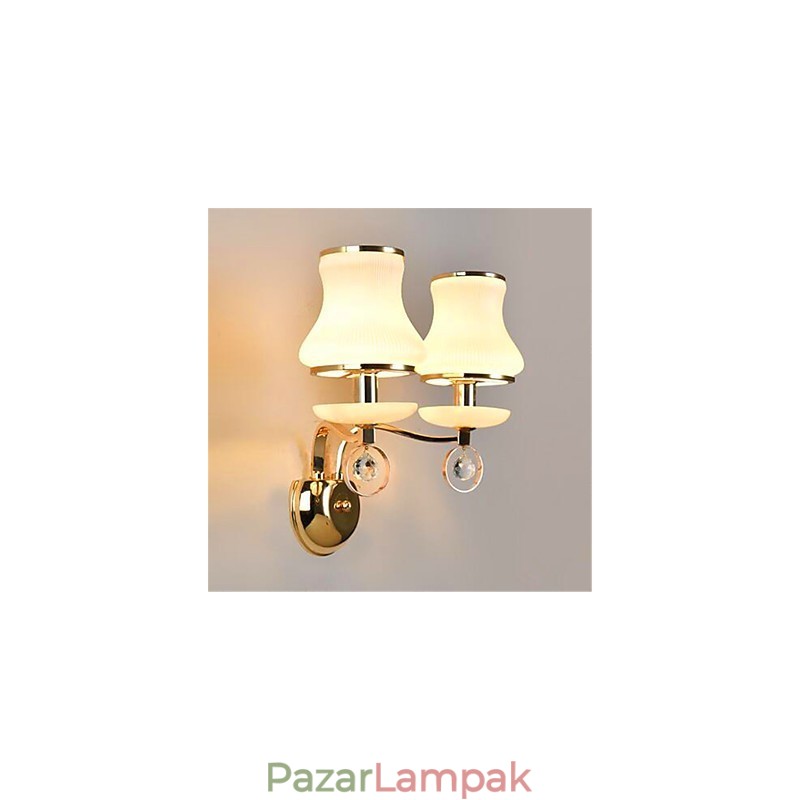 Modern, modern galvanizált funkció a Crystal Mini stílusú szemvédő fali lámpákhoz