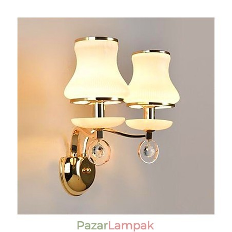 Modern, modern galvanizált funkció a Crystal Mini stílusú szemvédő fali lámpákhoz