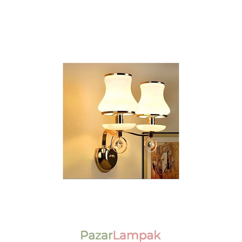 Modern, modern galvanizált funkció a Crystal Mini stílusú szemvédő fali lámpákhoz