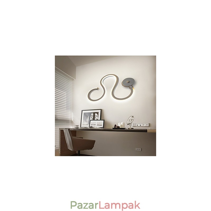 Modern minimalista lámpa Alumínium lámpa hálószoba éjjeli lámpa dekoráció tervezők formázott folyosó világítás kreatív nappali lámpák