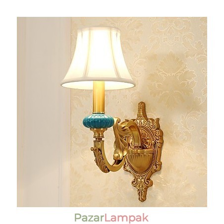 Egyszerű vidéki, hagyományos klasszikus sárgaréz funkció a mini stílusú fali lámpákhoz