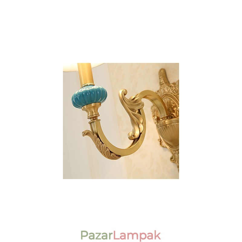 Egyszerű vidéki, hagyományos klasszikus sárgaréz funkció a mini stílusú fali lámpákhoz