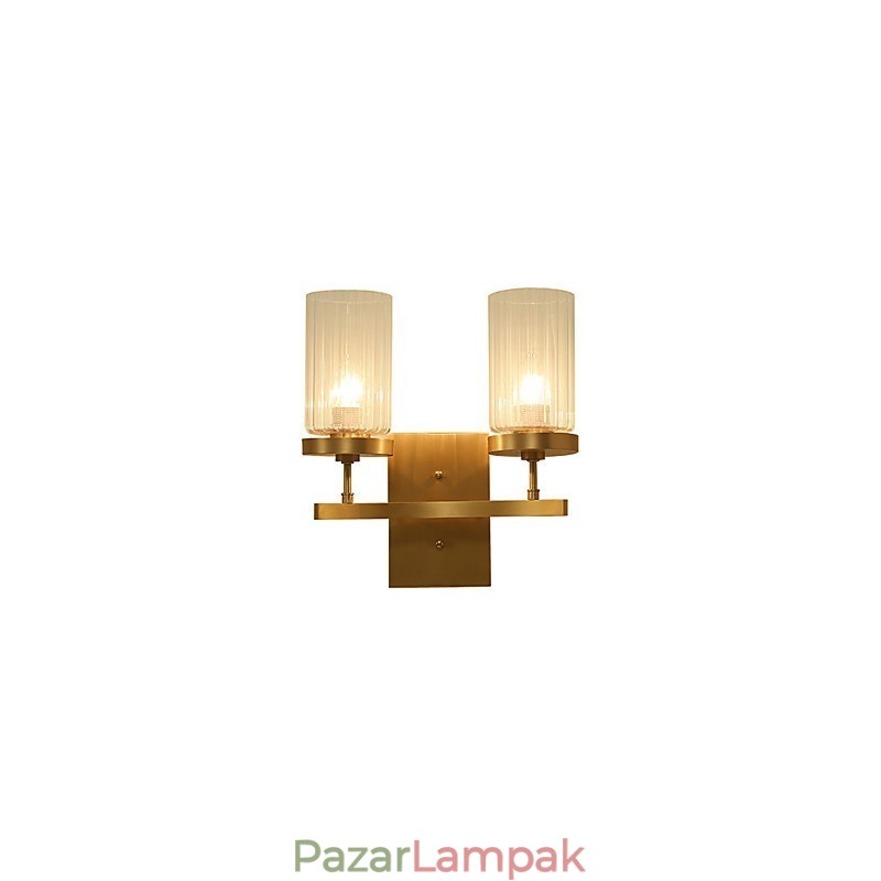 Hagyományos, klasszikus vidéki sárgaréz funkció a mini stílusú fali lámpákhoz