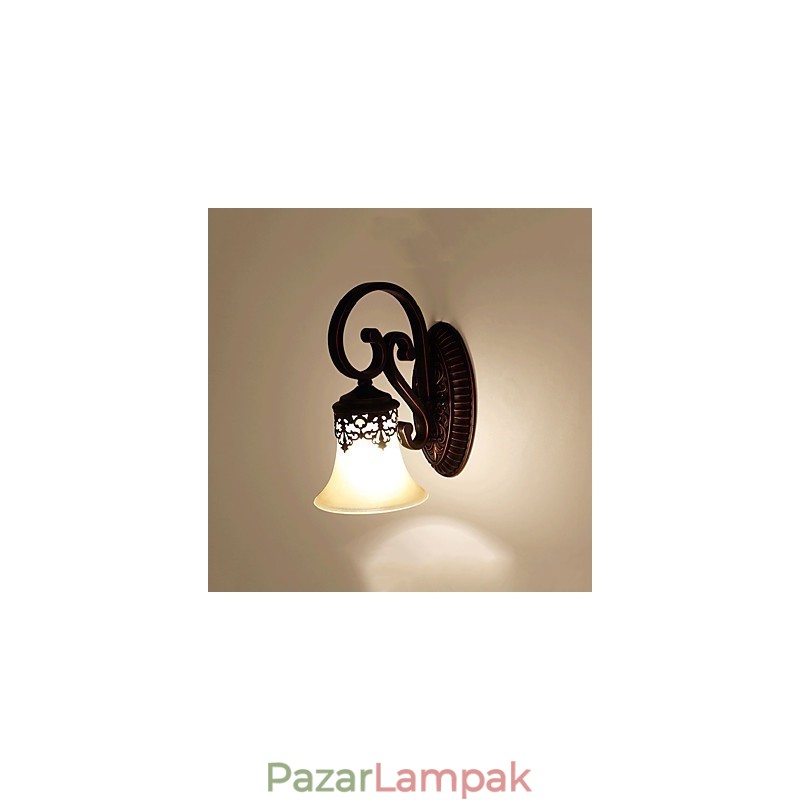 Hotel Lobby Fali lámpa Hálószoba Európai fali lámpa Kreatív nappali lámpa dekoráció Retro folyosó fali lámpa