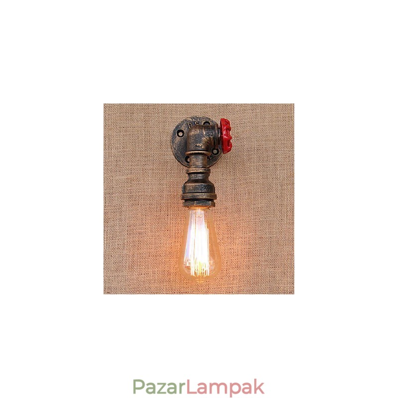 Nosztalgia Simple Water Pipe dekoratív kis fali lámpa fali lámpa
