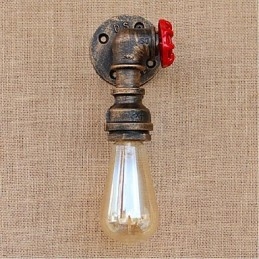 Nosztalgia Simple Water Pipe dekoratív kis fali lámpa fali lámpa