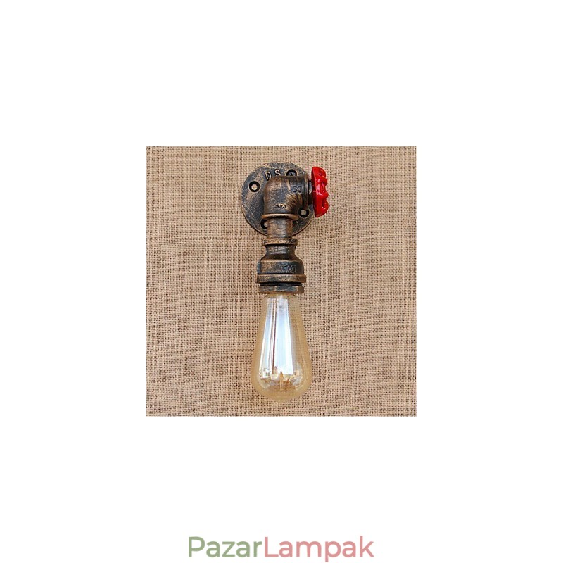 Nosztalgia Simple Water Pipe dekoratív kis fali lámpa fali lámpa