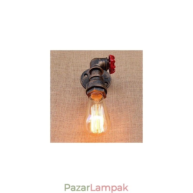 Nosztalgia Simple Water Pipe dekoratív kis fali lámpa fali lámpa