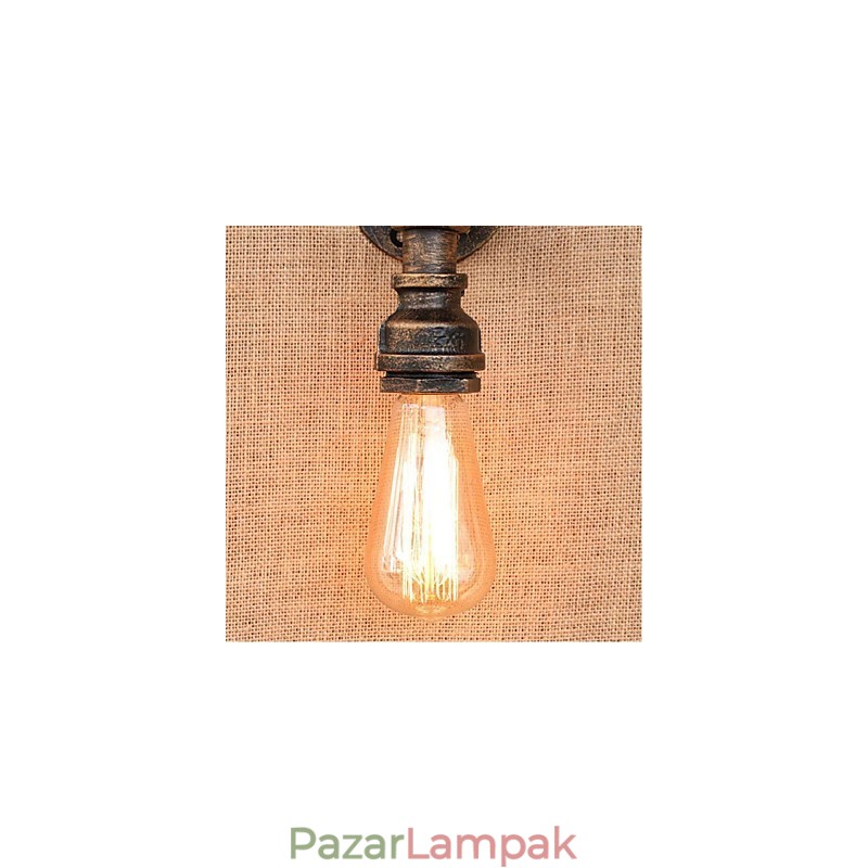 Nosztalgia Simple Water Pipe dekoratív kis fali lámpa fali lámpa