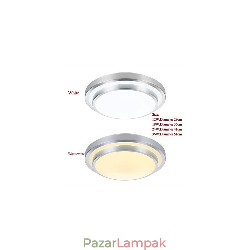 Süllyesztett lámpák Világos, kerek, egyszerű, modern átmérő 29 cm