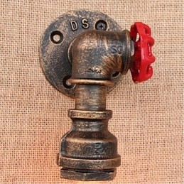 Nosztalgia Simple Water Pipe dekoratív kis fali lámpa fali lámpa