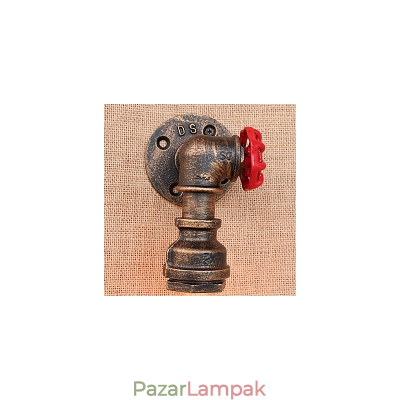 Nosztalgia Simple Water Pipe dekoratív kis fali lámpa fali lámpa