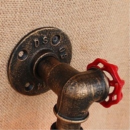Nosztalgia Simple Water Pipe dekoratív kis fali lámpa fali lámpa