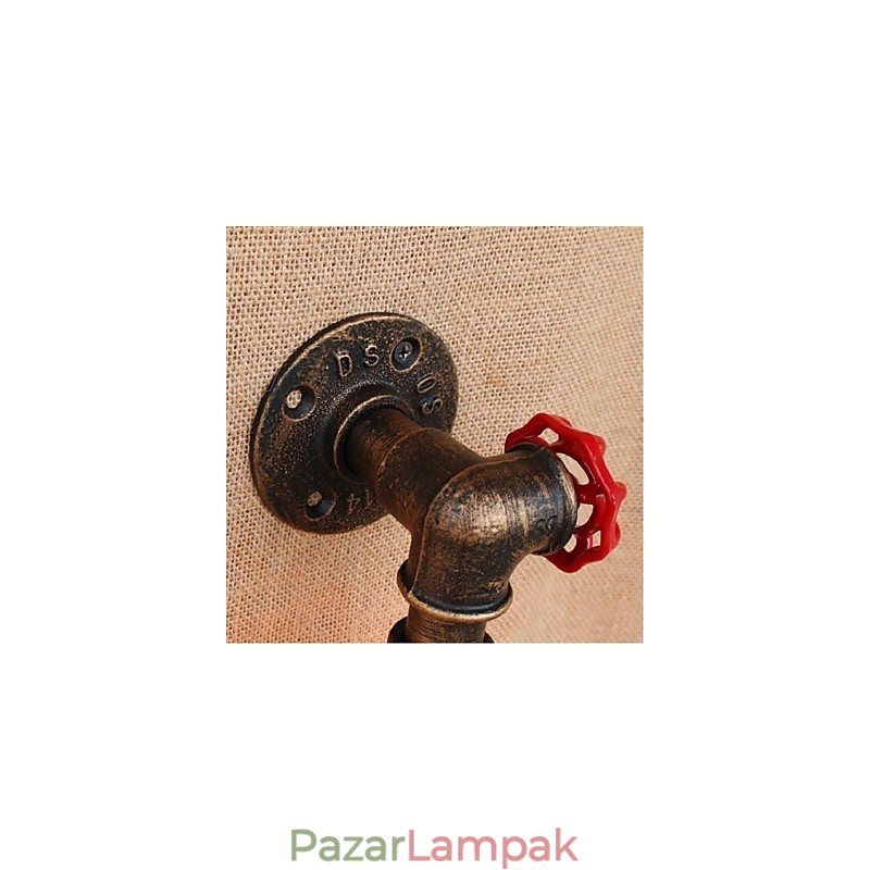 Nosztalgia Simple Water Pipe dekoratív kis fali lámpa fali lámpa