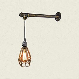 Loft vintage fali lámpák kapcsolóval Industrial Edison Fashion Simplicity falikar fém talpsapka
