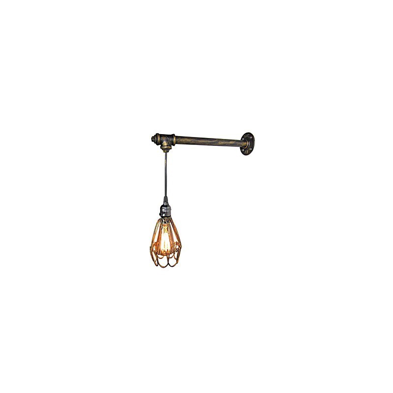 Loft vintage fali lámpák kapcsolóval Industrial Edison Fashion Simplicity falikar fém talpsapka