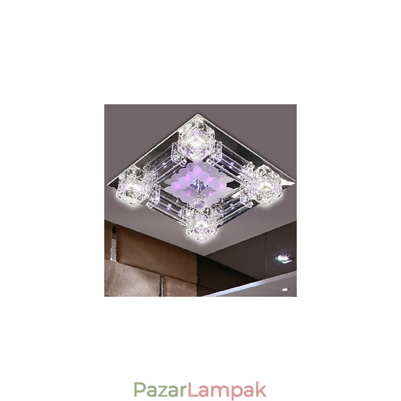 Modern kortárs kristályból galvanizált üveg süllyesztett tartó