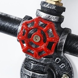 2 Fej Vintage Ipari Fém Fali Lámpák Étterem Kávézó Bár Dekorációs világítás