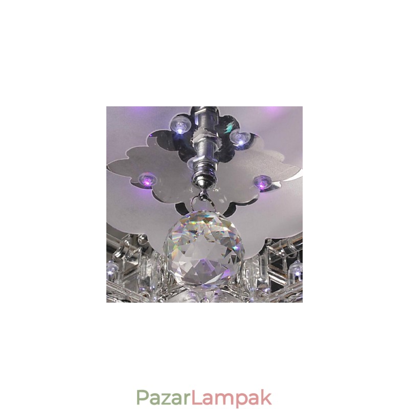 Modern kortárs kristályból galvanizált üveg süllyesztett tartó
