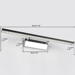 Modern, kortárs galvanizált funkció a fürdőszobai világítás alsó világításához