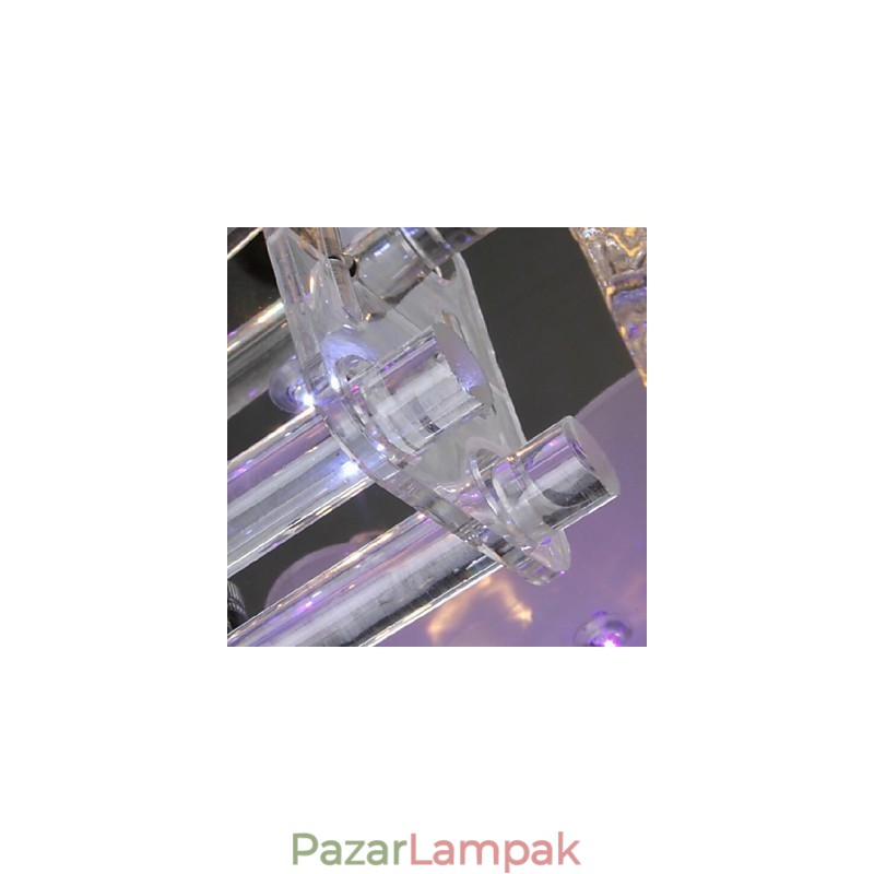 Modern kortárs kristályból galvanizált üveg süllyesztett tartó