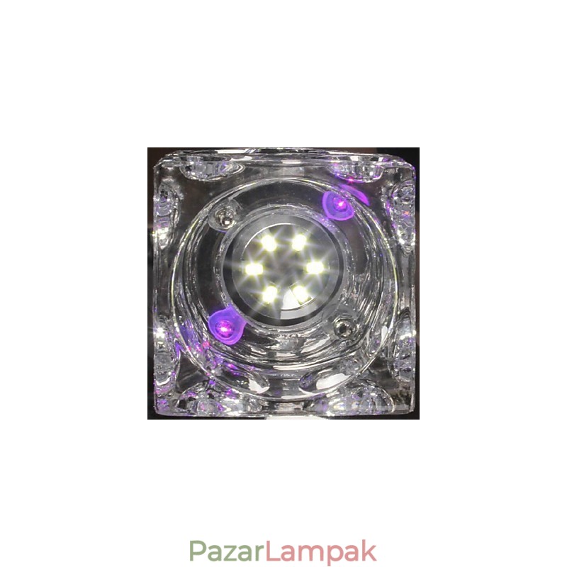 Modern kortárs kristályból galvanizált üveg süllyesztett tartó