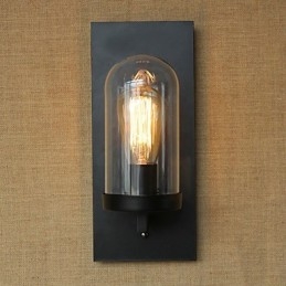 Kreatív modern minimalista Étterem Bár Amerikai vidéki folyosó lépcső Edison fali egy fejlámpa üveg