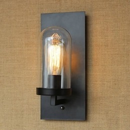 Kreatív modern minimalista Étterem Bár Amerikai vidéki folyosó lépcső Edison fali egy fejlámpa üveg
