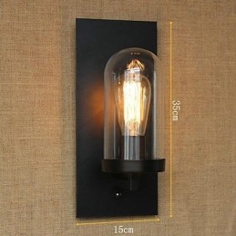 Kreatív modern minimalista Étterem Bár Amerikai vidéki folyosó lépcső Edison fali egy fejlámpa üveg