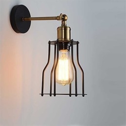 Loft vintage fali lámpák Ipari Edison Fashion Simplicity fali lámpák fém alapsapka