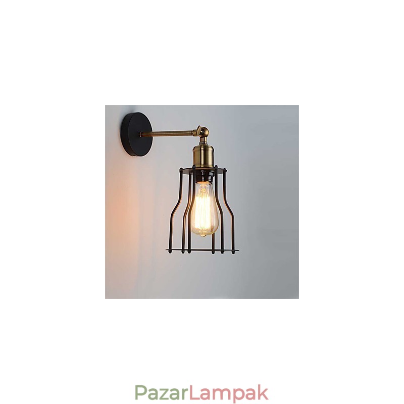 Loft vintage fali lámpák Ipari Edison Fashion Simplicity fali lámpák fém alapsapka