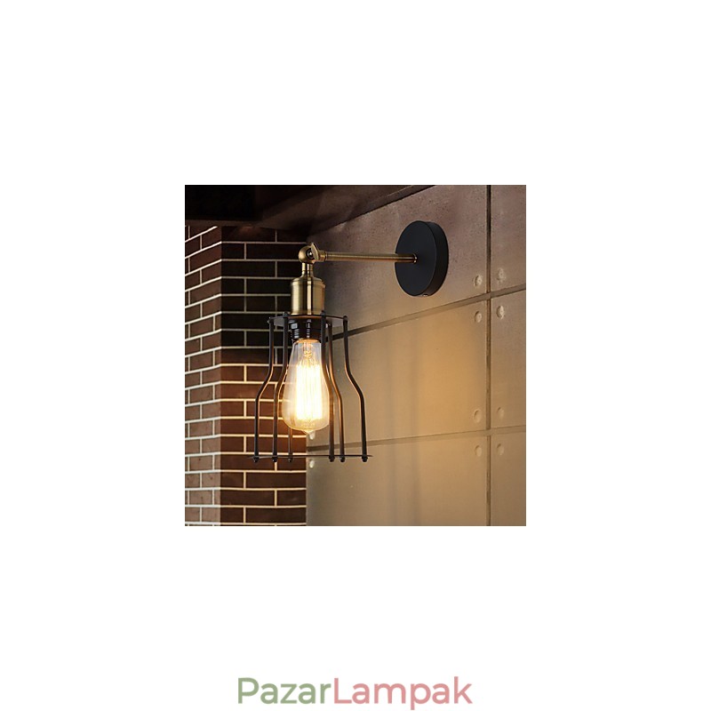 Loft vintage fali lámpák Ipari Edison Fashion Simplicity fali lámpák fém alapsapka