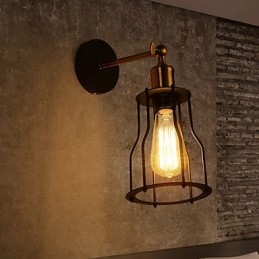 Loft vintage fali lámpák Ipari Edison Fashion Simplicity fali lámpák fém alapsapka