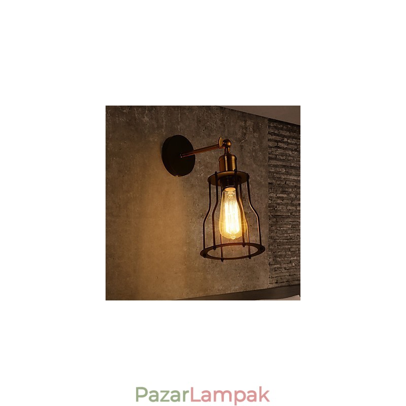 Loft vintage fali lámpák Ipari Edison Fashion Simplicity fali lámpák fém alapsapka