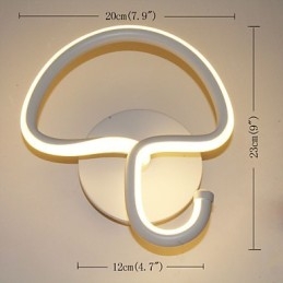 Modern minimalista lámpa Hálószoba Éjjeli lámpa Folyosók Hotel Projekt Világítás Alumínium kör alakú fali lámpa
