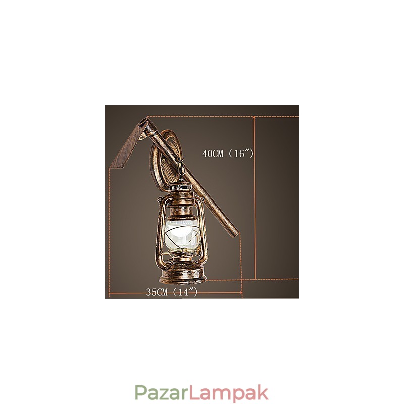 Rusztikus páholyfestési funkció mini stílusú fali lámpákhoz falilámpa C