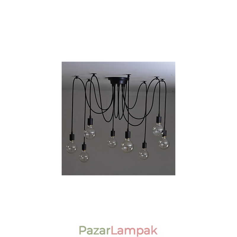 American Country Retro 8 fej szépségű virág medál