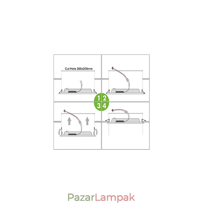 Modern, kortárs festés, fém süllyesztett rögzítés