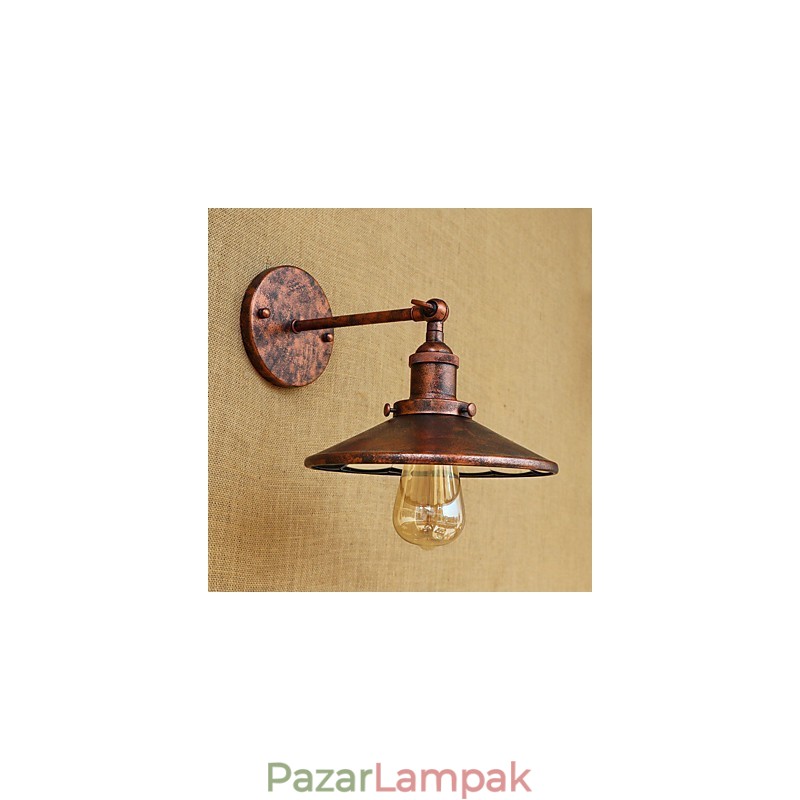 Rusztikus Lodge Country Retro galvanizált funkció mini stílusú környezeti világos falilámpákhoz