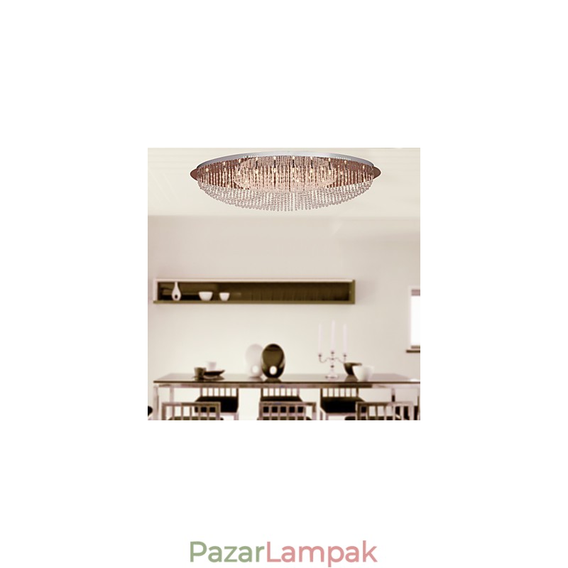 Modern, modern Crystal króm fém süllyesztett tartó