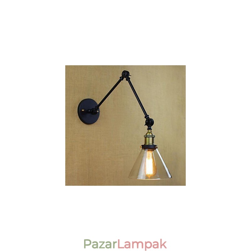 Country Retro galvanizált funkció a mini stílusú szemvédő lengőkaros lámpákhoz