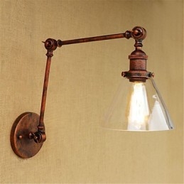 Country Retro galvanizált funkció a mini stílusú szemvédő lengőkaros lámpákhoz