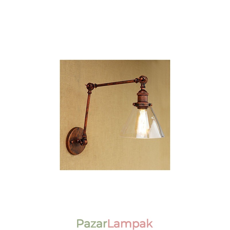 Country Retro galvanizált funkció a mini stílusú szemvédő lengőkaros lámpákhoz