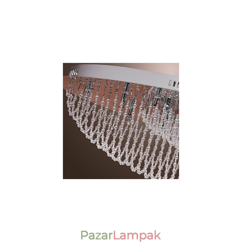 Modern, modern Crystal króm fém süllyesztett tartó