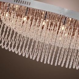 Modern, modern Crystal króm fém süllyesztett tartó