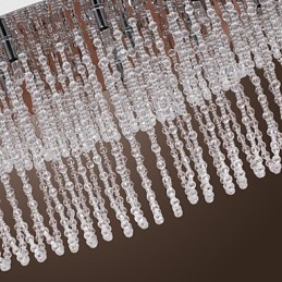 Modern, modern Crystal króm fém süllyesztett tartó