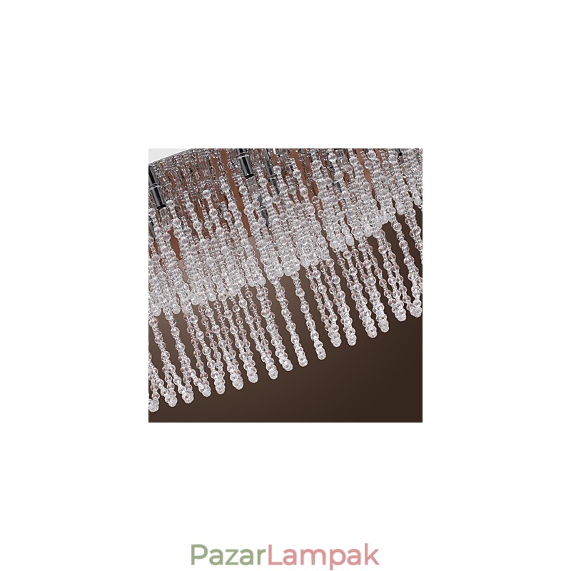 Modern, modern Crystal króm fém süllyesztett tartó