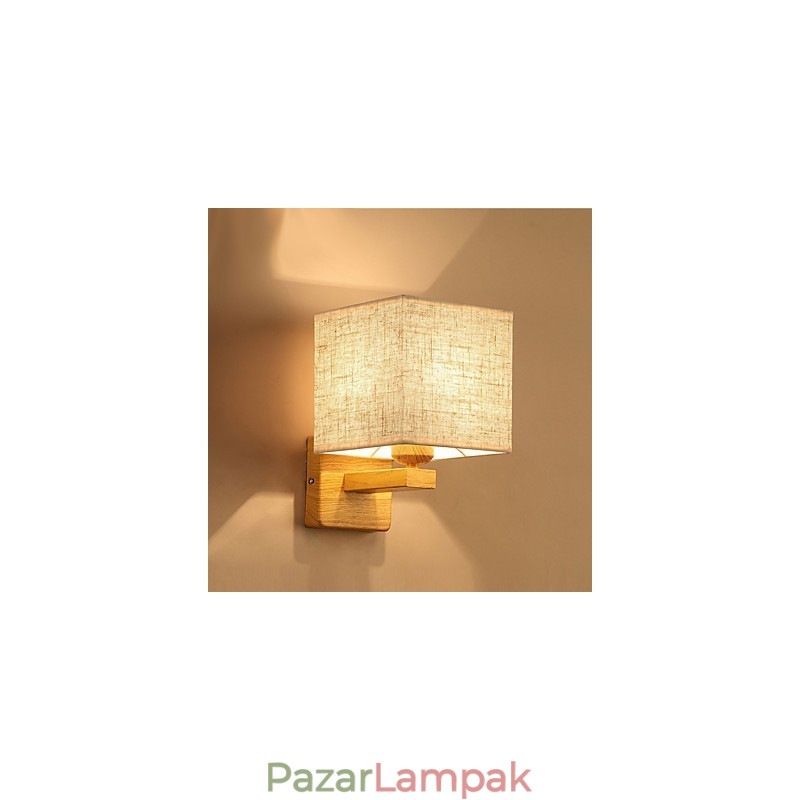 Minimalista tömörfa asztali lámpa éjjeli íróasztali lámpa
