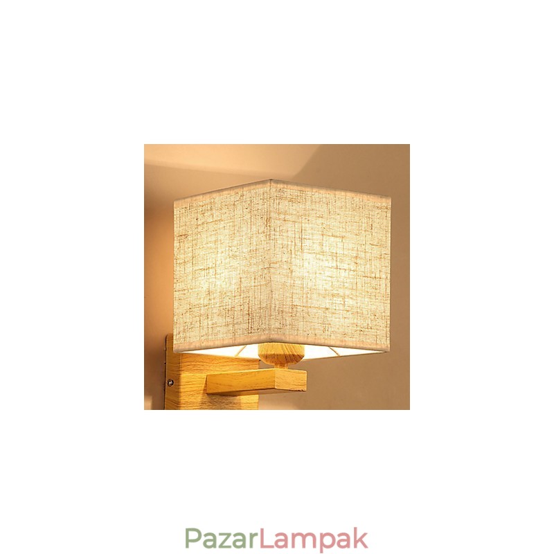 Minimalista tömörfa asztali lámpa éjjeli íróasztali lámpa