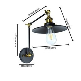 Rusztikus Lodge Hagyományos klasszikus festési funkció a Downlight fali lámpákhoz